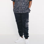 Monoprint Black Cargo Pants