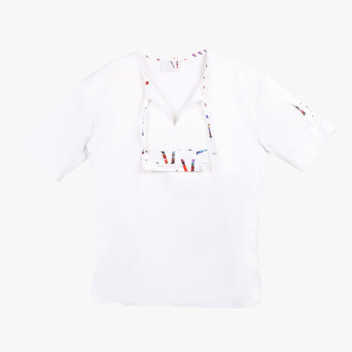Short Sleeve White Tunic