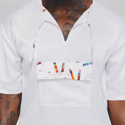 Short Sleeve White Tunic